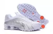 nike shox r4 homme 2020 italia white silver